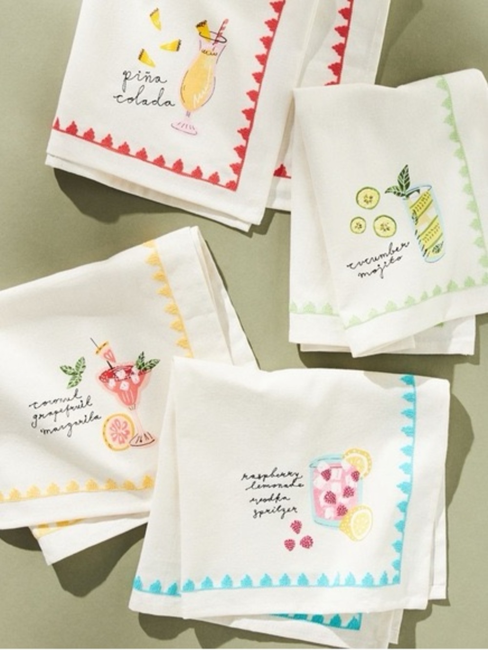 New🌟Anthropologie-"That's the Spirits Napkins" from Anthropologie